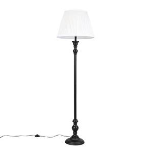 QAZQA Vloerlamp classico - Wit - Klassiek / Antiek - D 45cm