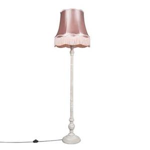 QAZQA Vloerlamp Classico - Roze - Retro - D 450mm