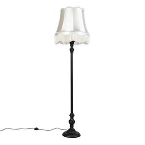 QAZQA Vloerlamp classico - CrÃ¨me - Klassiek / Antiek - D 450mm