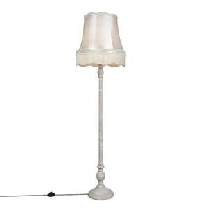 QAZQA Vloerlamp Classico - CrÃ¨me - Retro - D 450mm