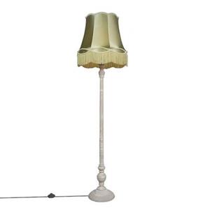 QAZQA Vloerlamp Classico - Groen - Retro - D 450mm