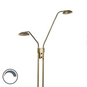 QAZQA LED Vloerlamp Eva - Brons - Modern - L 315mm