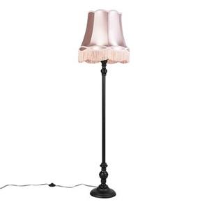 QAZQA Vloerlamp classico - Roze - Klassiek / Antiek - D 450mm