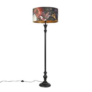 QAZQA Vloerlamp classico - Multicolor - Klassiek / Antiek - D 500mm