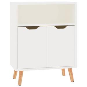 VidaXL Dressoir 60x30x72 cm spaanplaat hoogglans wit