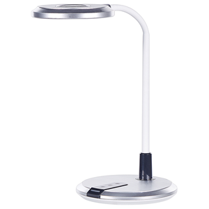 BELIANI Tafellamp LED zilver/wit COLUMBIA