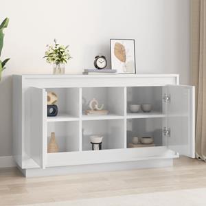 vidaXL Dressoir 102x35x60 cm bewerkt hout hoogglans wit