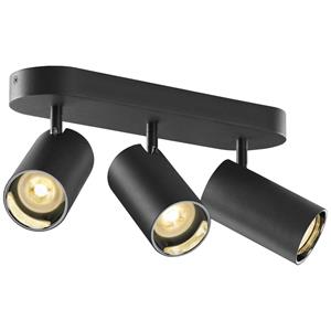 SLV Deckenleuchte Asto Tube in Schwarz GU10 3-flammig