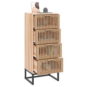 vidaXL Hoge kast 40x30x95 cm bewerkt hout