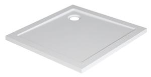 Wiesbaden Luxe SMC vierkante douchebak 80 x 80 x 4 cm, wit