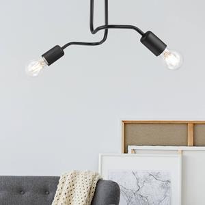 Euluna Plafondlamp Joiy, 2-lamps., zwart