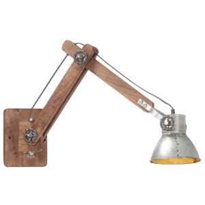 vidaXL Wandlamp industrieel rond E27 zilverkleurig