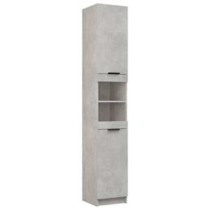 vidaXL Fächerschrank Badschrank Betongrau 32x34x188,5 cm Holzwerkstoff (1-St)