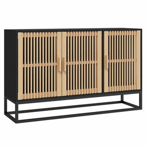 vidaxl Dressoir 105x30x65 cm bewerkt hout zwart