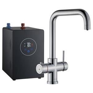 Multi-Tap Classic 3 in 1 Kokend Water Kraan Chroom - Haaks