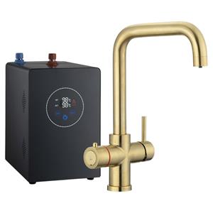 Multi-Tap Classic 3in1 Kokend Water Kraan Gold - Haaks