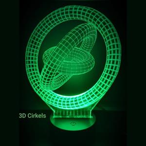 Ontwerp-zelf 3D LED LAMP - 3 CIRKELS