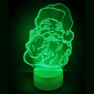 Ontwerp-zelf 3D LED LAMP - KERSTMAN