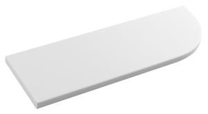 Sapho Abeline rockstone hoek plank 30x10cm wit mat