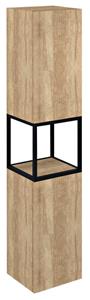 Sapho Skara hoge eiken kast 35x171x32cm licht bruin