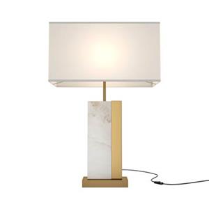 Maytoni tafellamp Bianco wit hoogte 67,5 cm textiel/albast