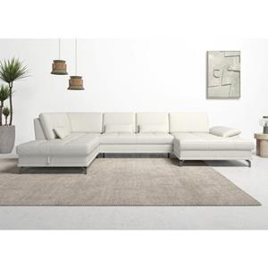 Places of Style Wohnlandschaft "Costello", incl. Sitztiefenverstellung und Armlehnfunktion, 3 Nierenkissen