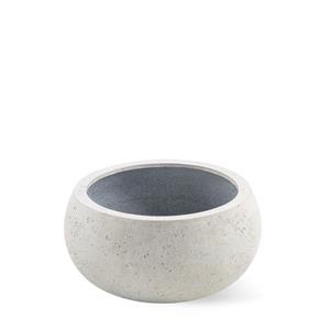 Grigio Bowl Balloon S White-Concrete 26x13