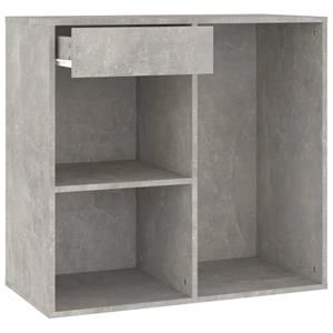 vidaXL Aktenschrank Kosmetikschrank Betongrau 80x40x75 cm Holzwerkstoff