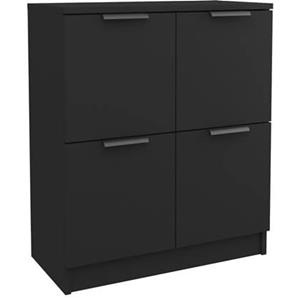 Vidaxl Sideboard Schwarz 60x30x70 Cm Holzwerkstoff