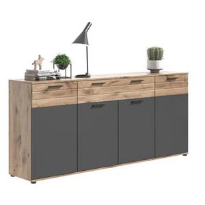 Sideboard ¦ grau ¦ Maße (cm): B: 200 H: 91  - Möbel Kraft