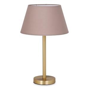 Light depot - tafellamp Stick messing & lampenkap Largo - taupe - Outlet