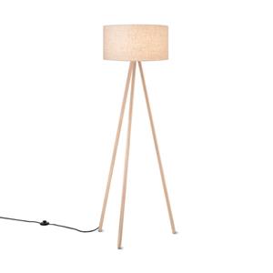 Home sweet home vloerlamp 76/76/148cm, Wit, staande lamp met lampenkap, geschikt voor E27 LED lichtbron, met voetschakelaar, geschikt voor woonkamer, slaapkamer, thuiskantoor