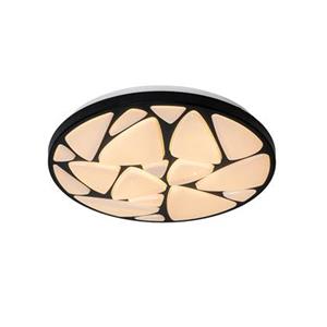 QAZQA Moderne Deckenleuchte schwarz 39 cm inkl. LED und Dimmer - Marian