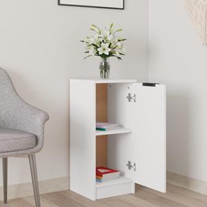 VidaXL Dressoir 30x30x70 cm bewerkt hout wit
