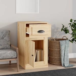 Vidaxl Beistellschrank Mit Schublade Sonoma-eiche 40x50x75 Cm