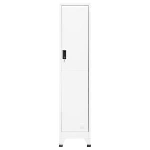 vidaXL Lockerkast 38x45x180 cm staal wit