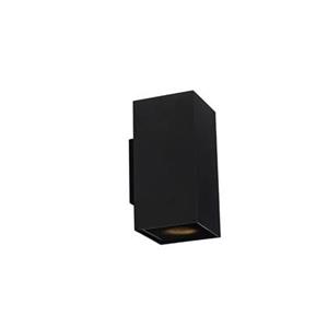 QAZQA Design Wandleuchte schwarzes Quadrat - Sab Honey