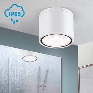 ORION LED plafondlamp Sputnik IP65 Ø 14,5 cm wit