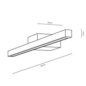 Envostar Envolight Mirror LED spiegellamp eiken, 60 cm