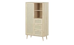 Roomers Highboard ¦ holzfarben ¦ Maße (cm): B: 80,9 H: 138,6 T: 40  - Möbel Kraft
