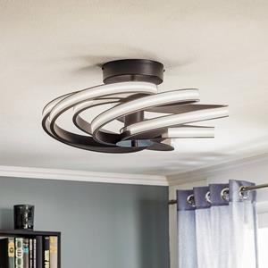 Euluna Zoya - moderne LED plafondlamp, zwart