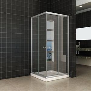 Aqua Splash Douchecabine Hoekinstap 80X80X190 cm 5 mm Helder Glas 