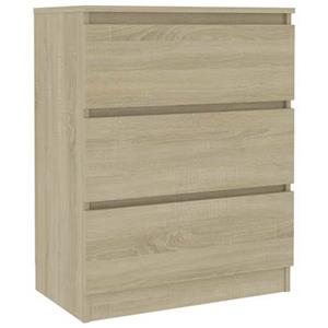 VidaXL Dressoir 60x35x76 cm bewerkt hout sonoma eikenkleurig