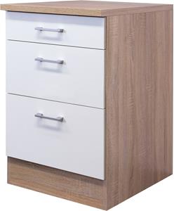 Flex-Well Unterschrank Samoa, (B x H x T) 60 x 85/86 x 60 cm, mit praktischen Auszügen