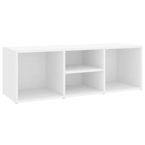 vidaXL Schoenenopbergbank 105x35x35 cm bewerkt hout wit