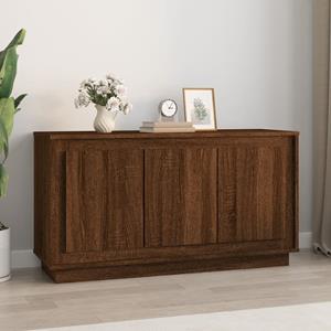 vidaXL Dressoir 102x35x55 cm bewerkt hout bruin eikenkleur