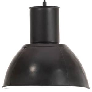 vidaxl Hanglamp rond 25 W E27 28,5 cm zwart