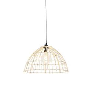 QAZQA Hanglamp magna rotan - Naturel - Landelijk - D 40cm