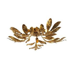 QAZQA Vintage Deckenlampe Antik Gold 5-flammig - Linde