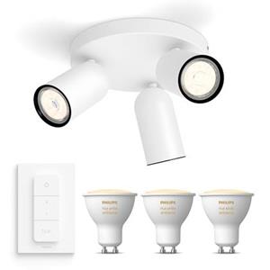 Philips myLiving Pongee Opbouwspot - Wit 3 Lichtpunten